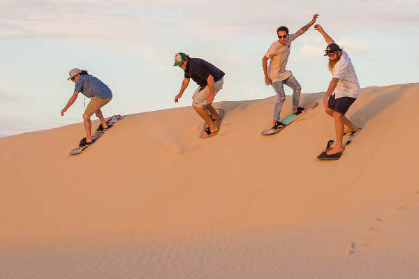 Sandboarding in Agadir
